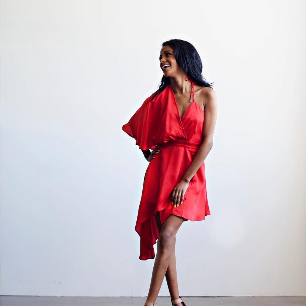 Red dress